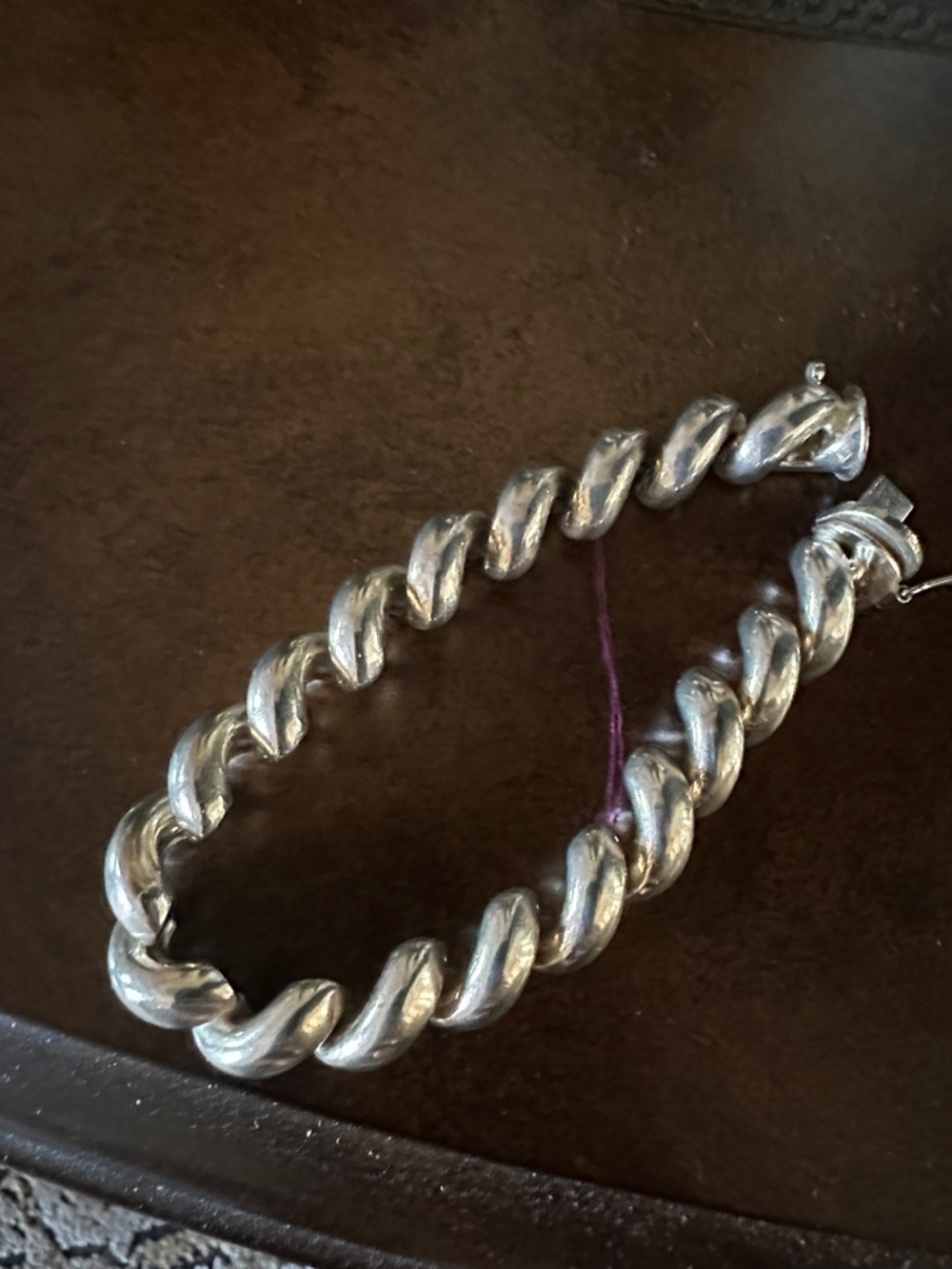Sterling silver Chunky Curb Chain Bracelet - San Marco